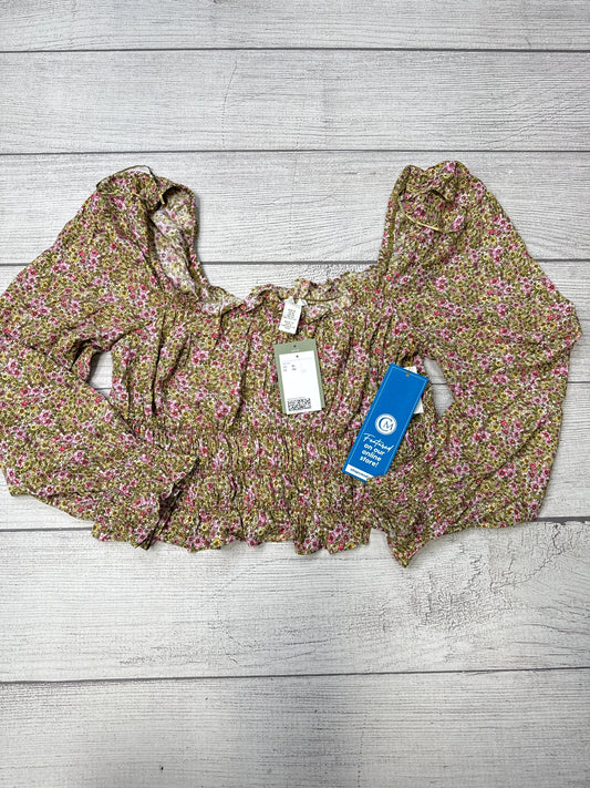 Top Long Sleeve By H&M In Floral, Size: Xl