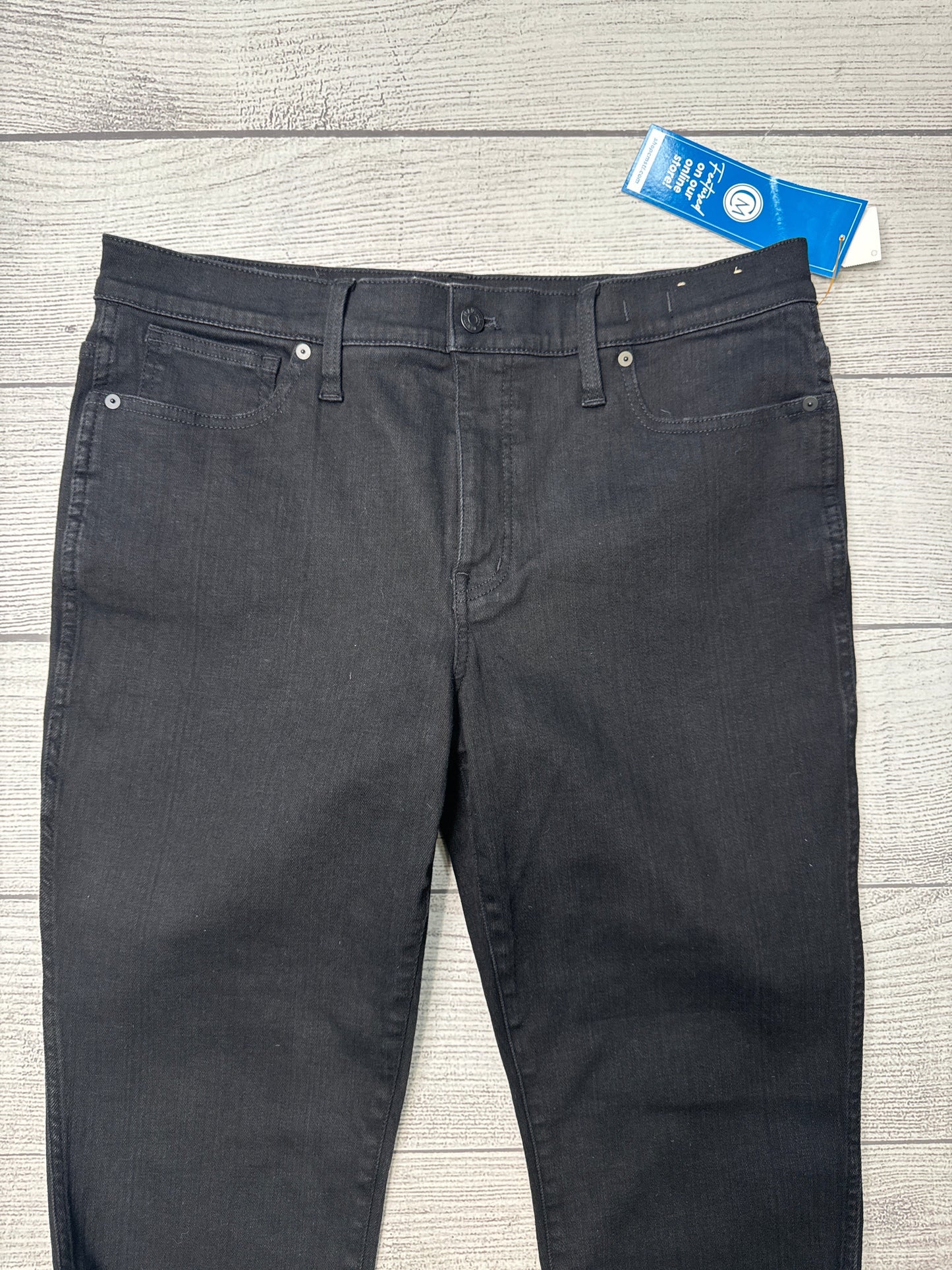 Jeans Straight By Madewell In Black Denim, Size: 14p