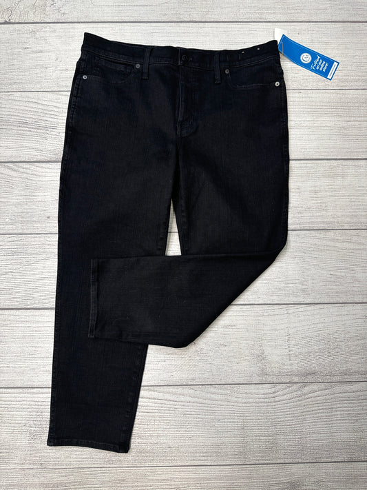 Jeans Straight By Madewell In Black Denim, Size: 14p