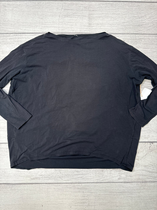 Athletic Top Long Sleeve Crewneck By Lululemon In Black, Size: M