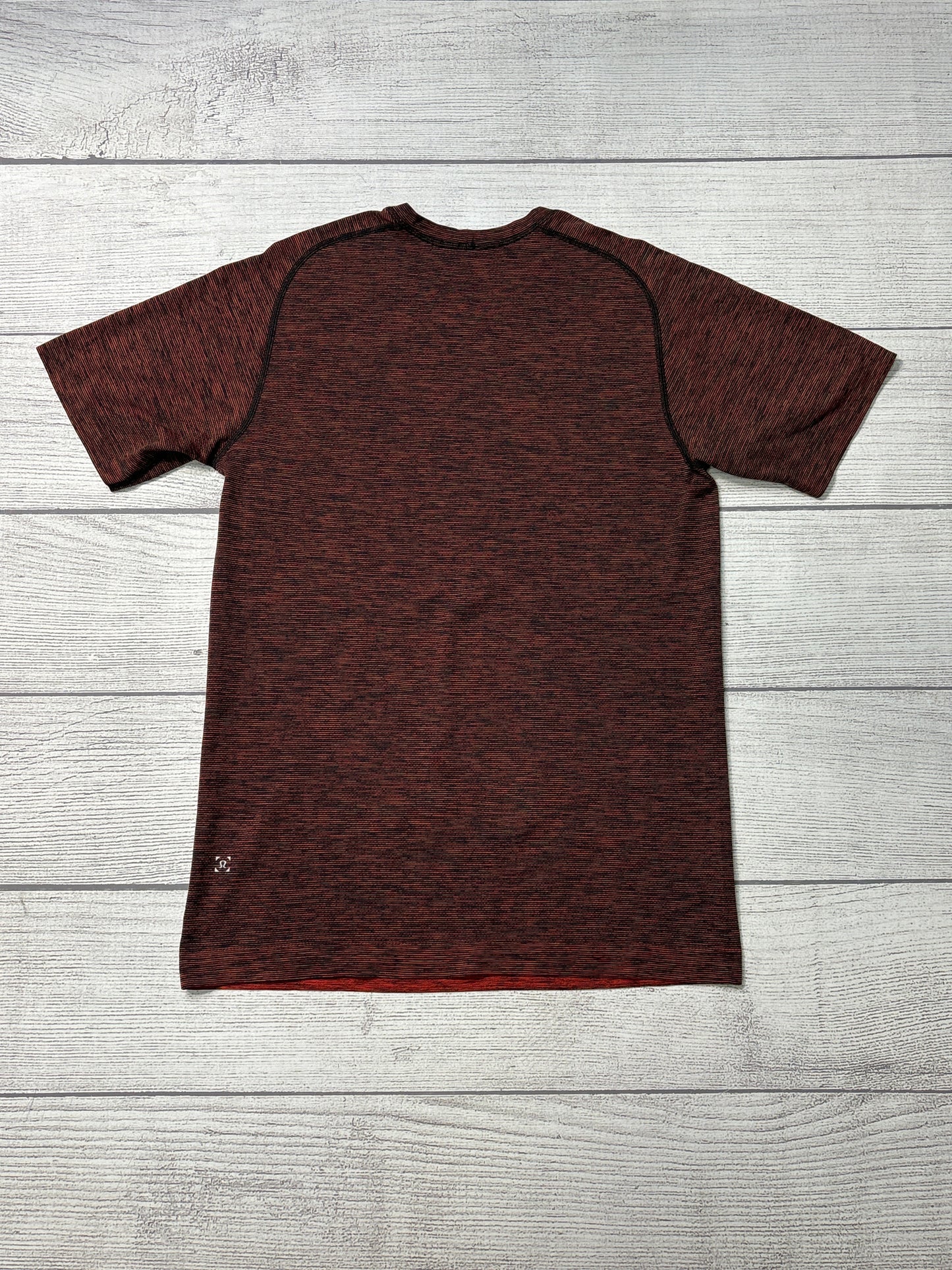 Athletic Top Short Sleeve By Lululemon In Red, Size: S