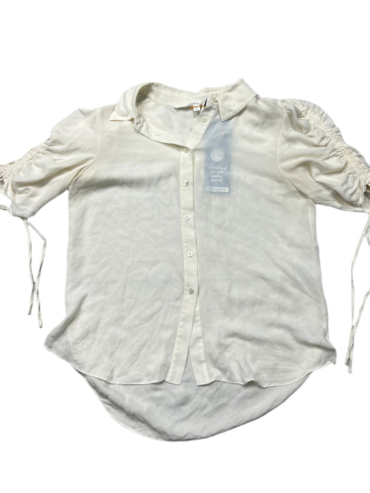 Top Short Sleeve By Veronica Beard In Cream, Size: 6