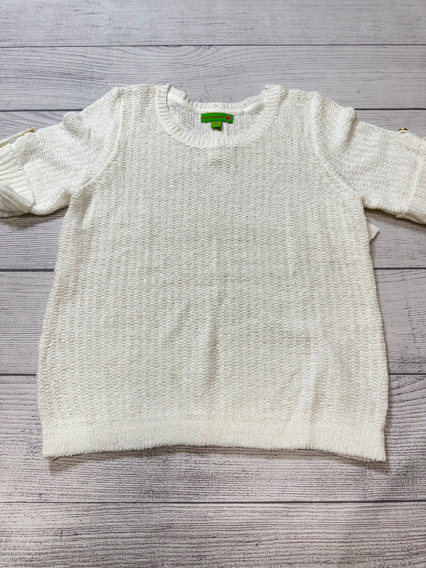 Sweater By Island Republic In White, Size: Xl