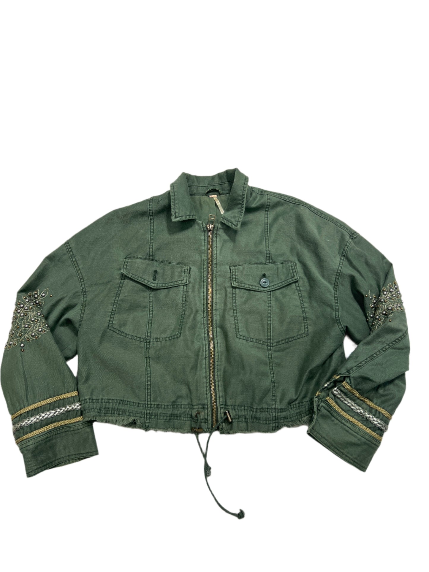 Jacket By Free People In Green, Size: S