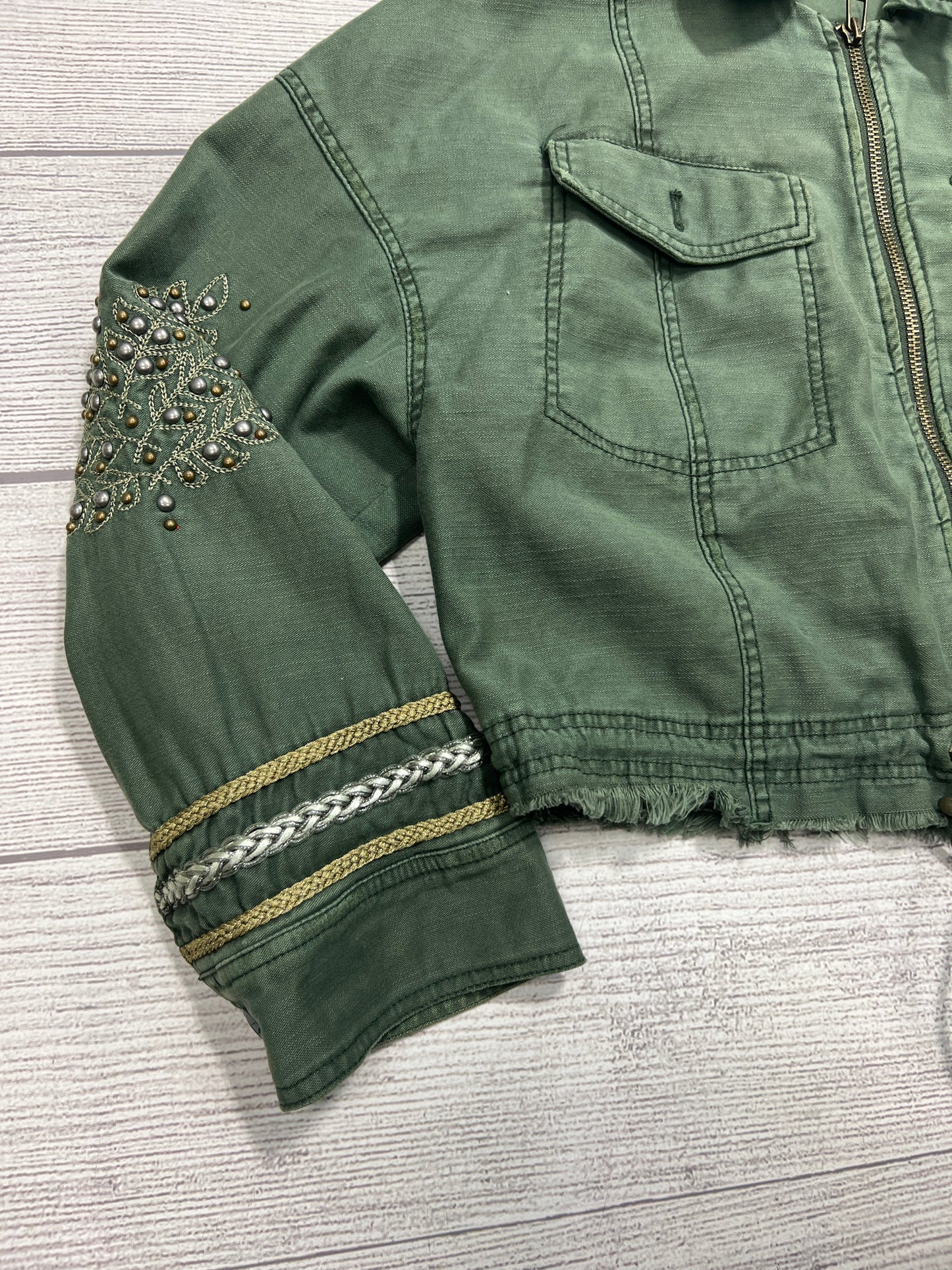 Jacket By Free People In Green, Size: S