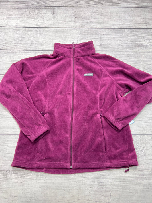 Jacket Fleece By Columbia In Purple, Size: 1x