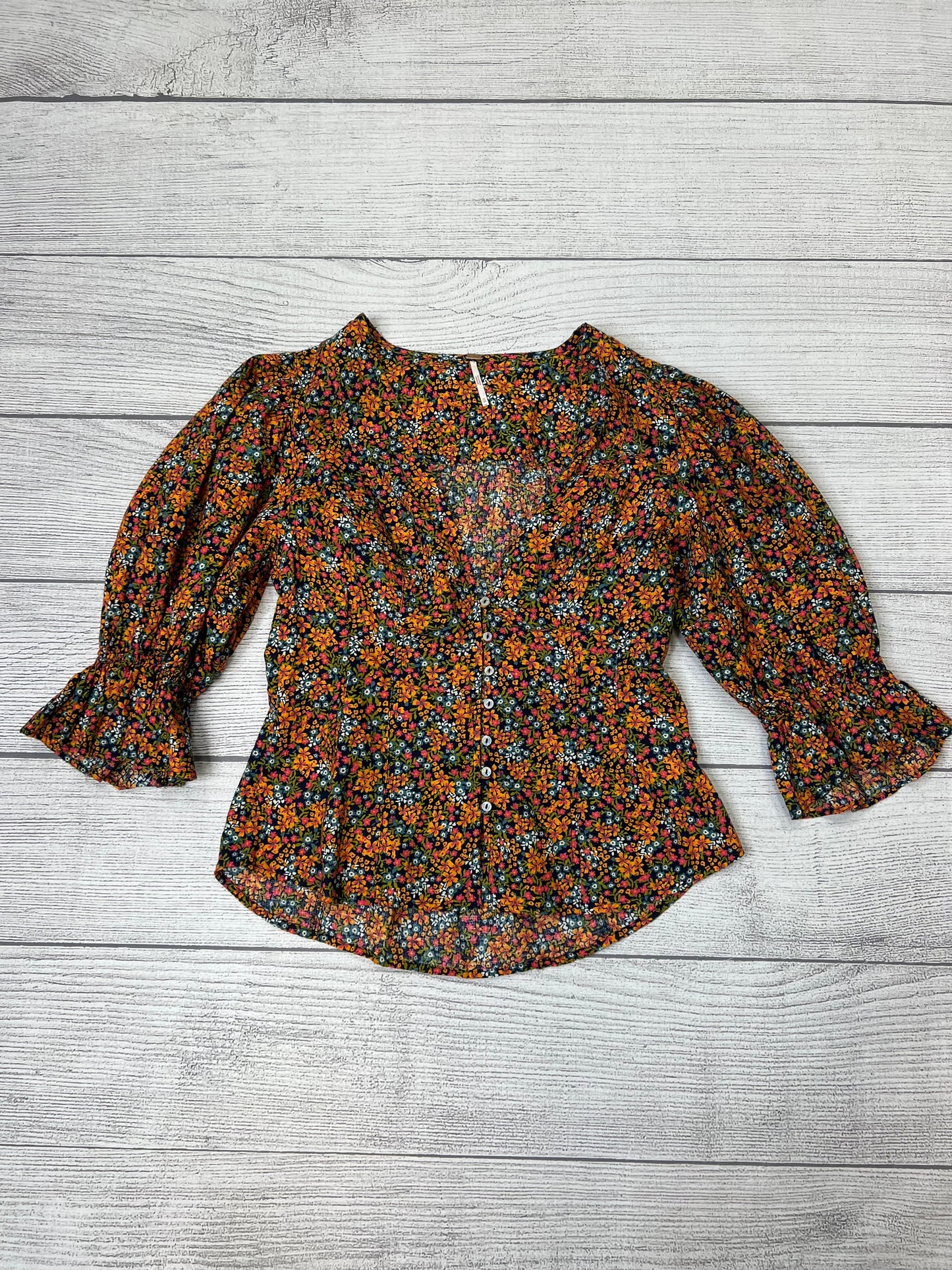 Top 3/4 Sleeve By Free People  Size: M