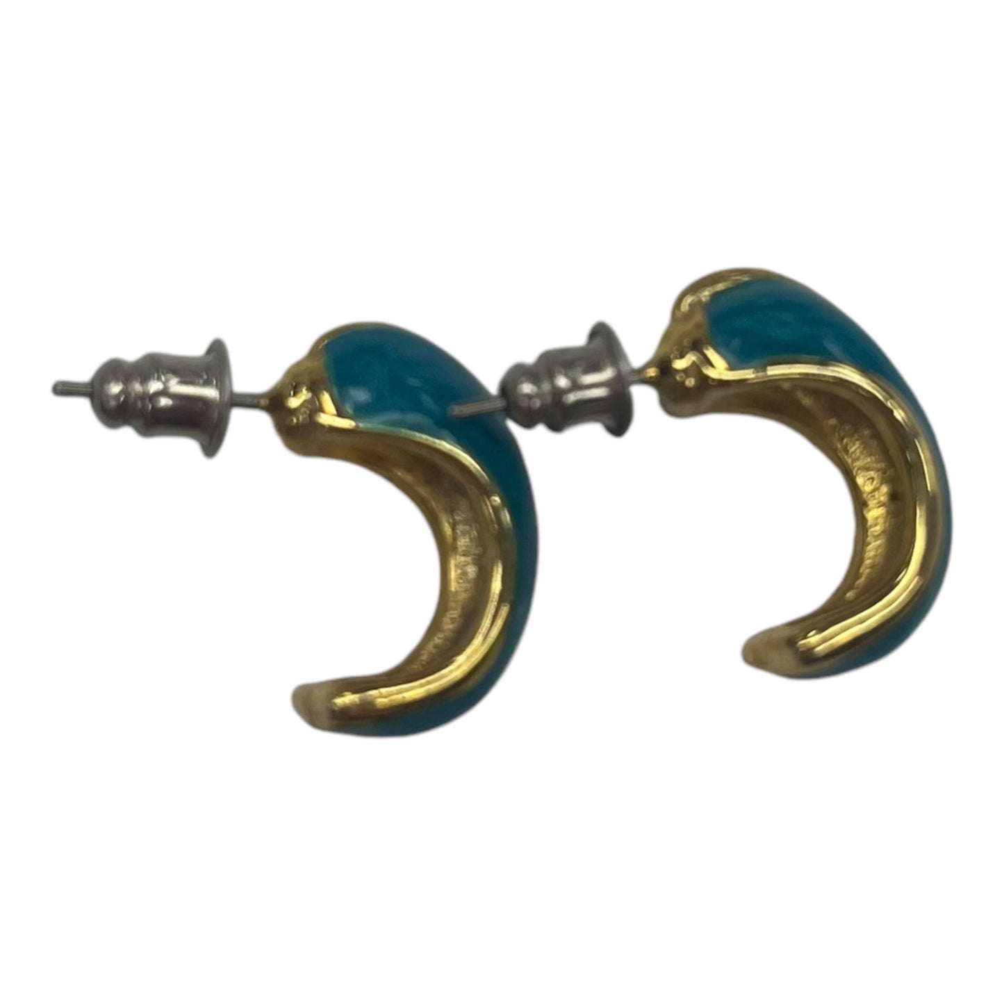 Earrings Hoop By Clothes Mentor In Blue