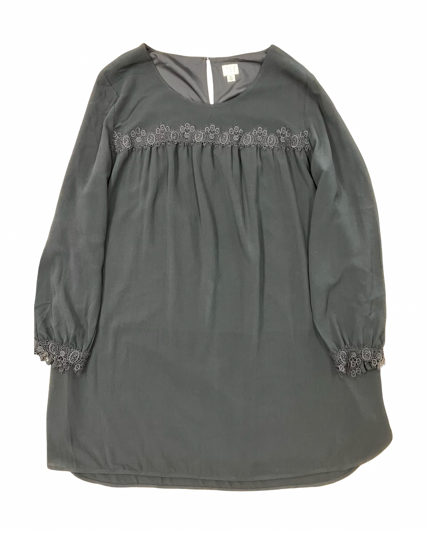 Dress Casual Midi By A New Day In Black, Size:Xl