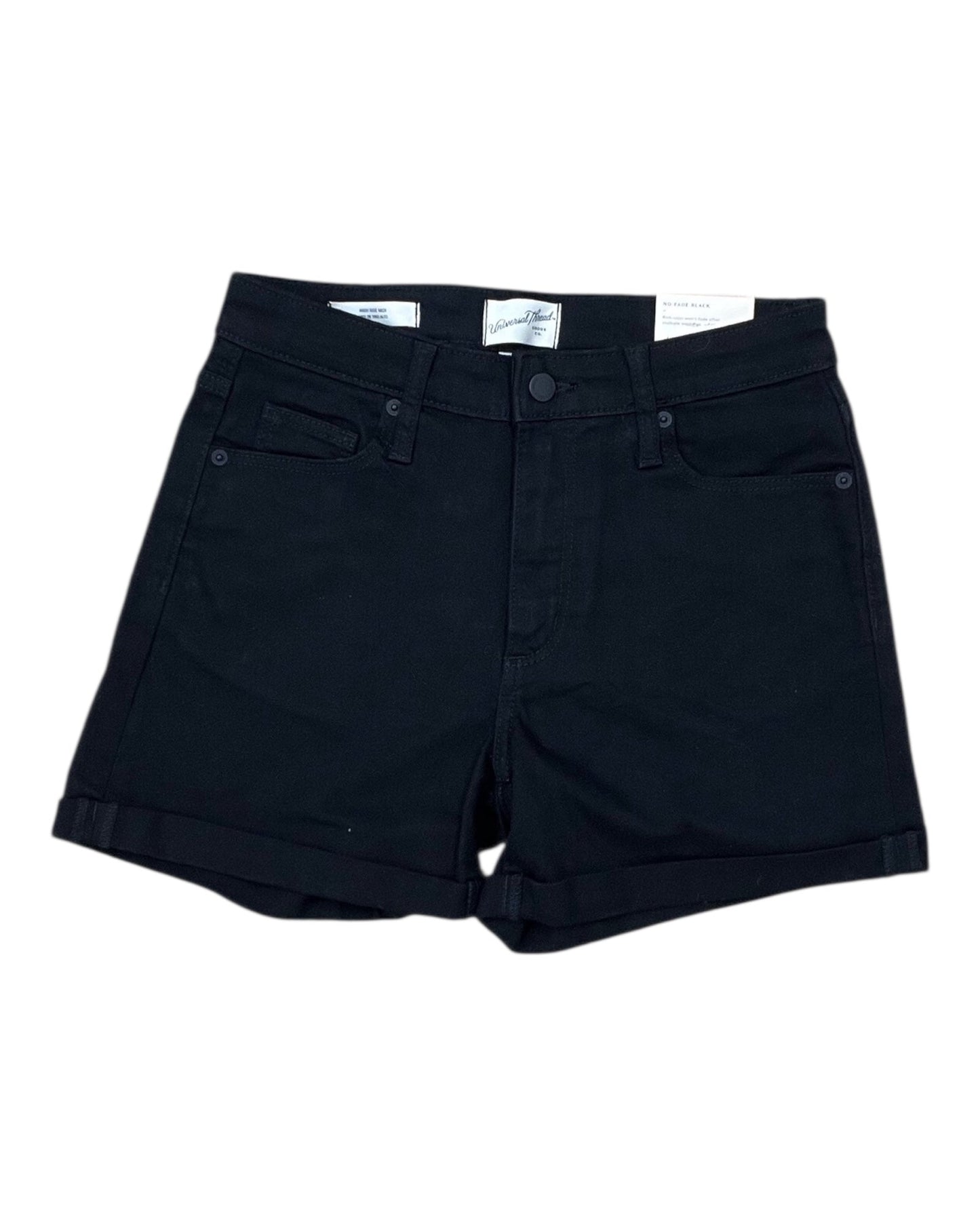 Shorts By Universal Thread In Black Denim, Size:4