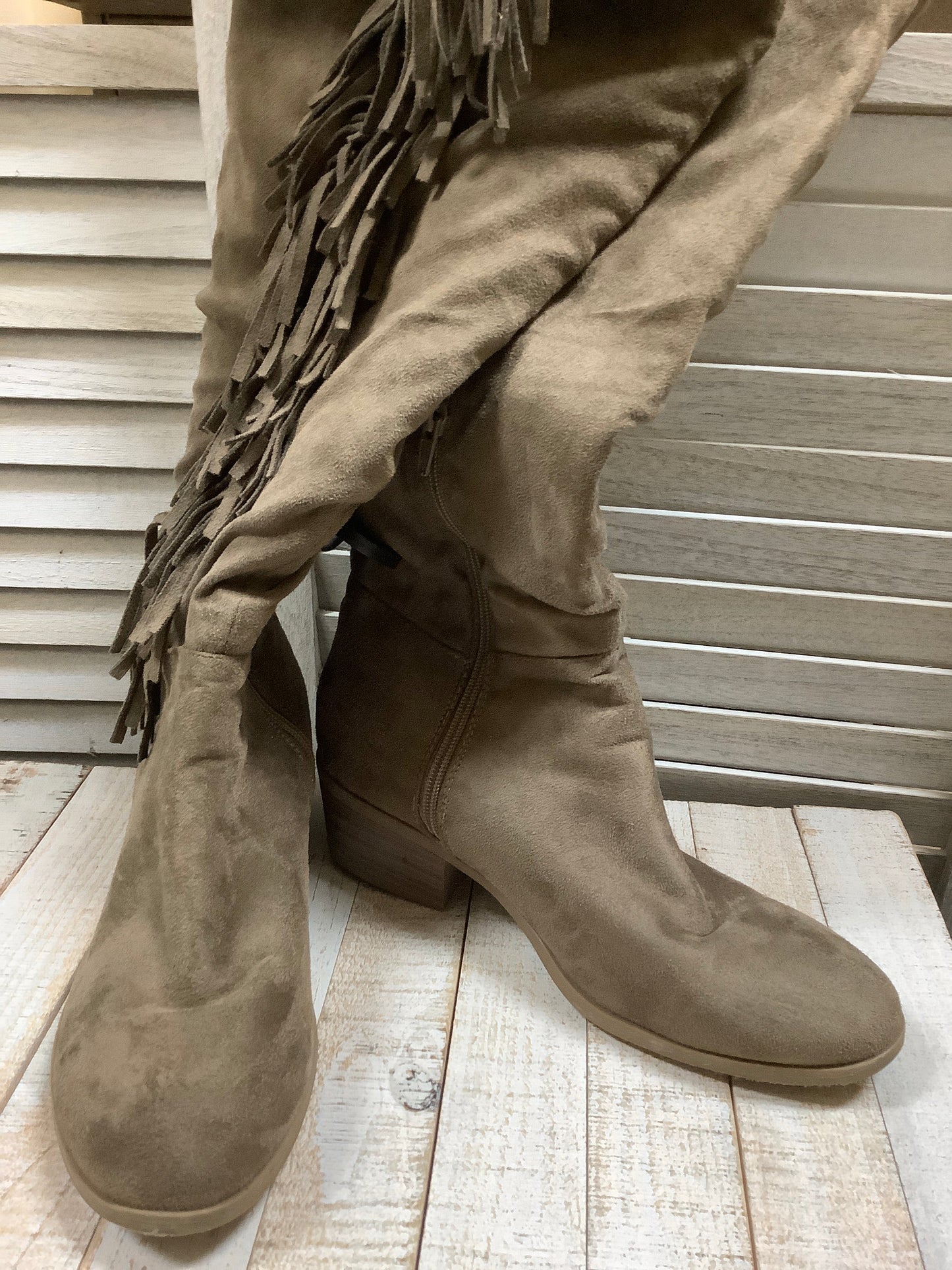 Boots Knee Heels By Charlotte Russe  Size: 9