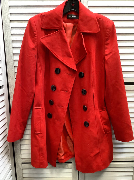 Coat Peacoat By Clothes Mentor In Red, Size: 14