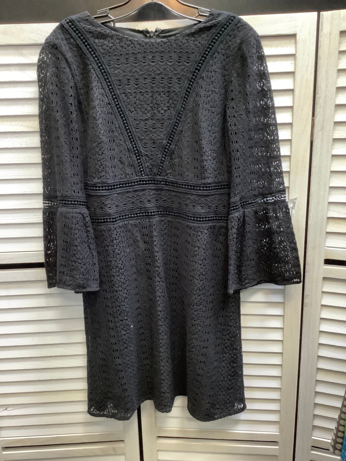 Dress Casual Midi By Ann Taylor In Black, Size: 4