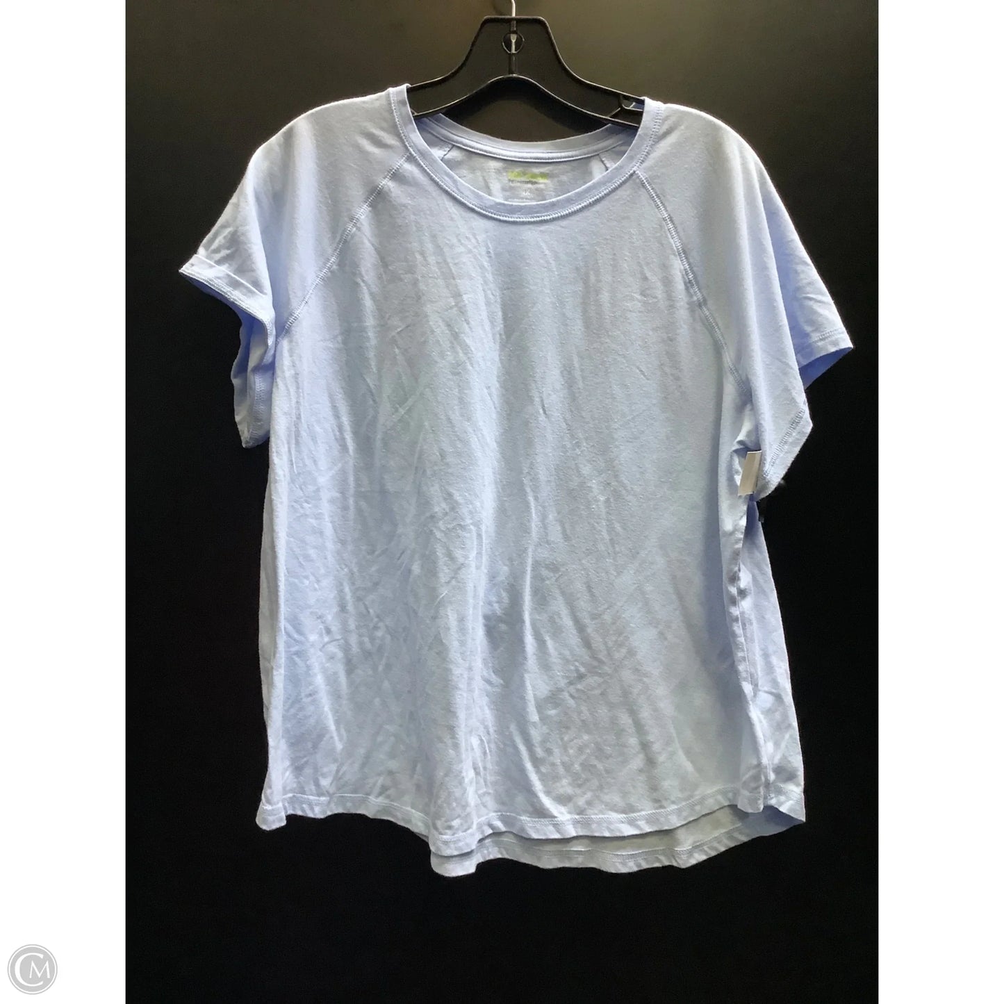 Athletic Top Short Sleeve By Tek Gear In Blue, Size: 1x