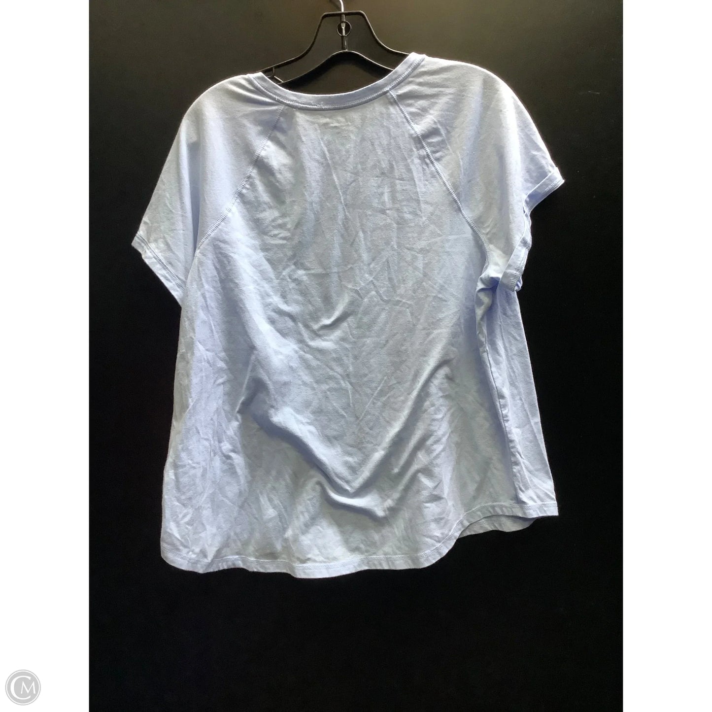 Athletic Top Short Sleeve By Tek Gear In Blue, Size: 1x