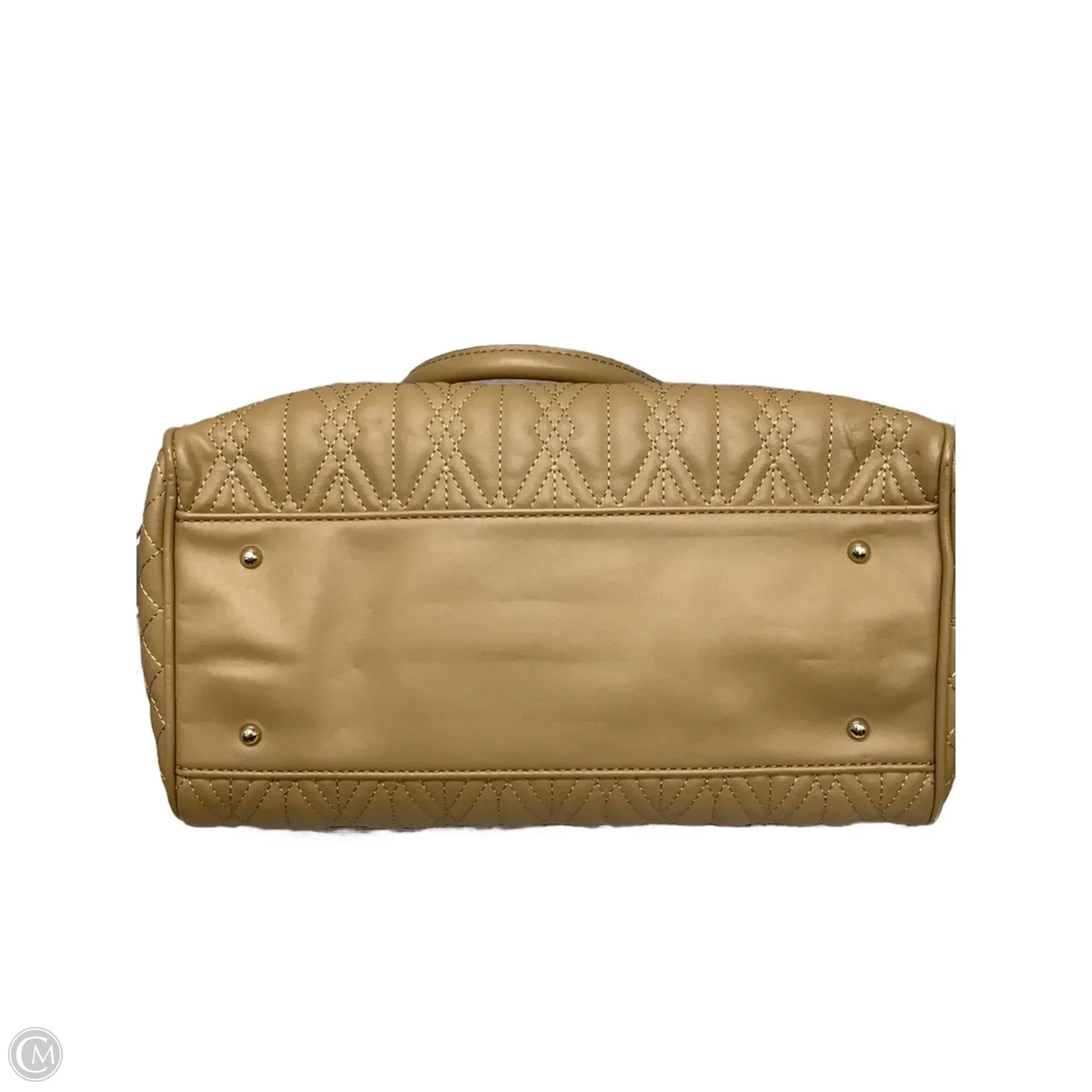 Handbag Leather By Guess, Size: Large