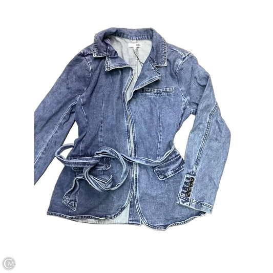 Jacket Denim By Fashion Nova In Blue Denim, Size: M
