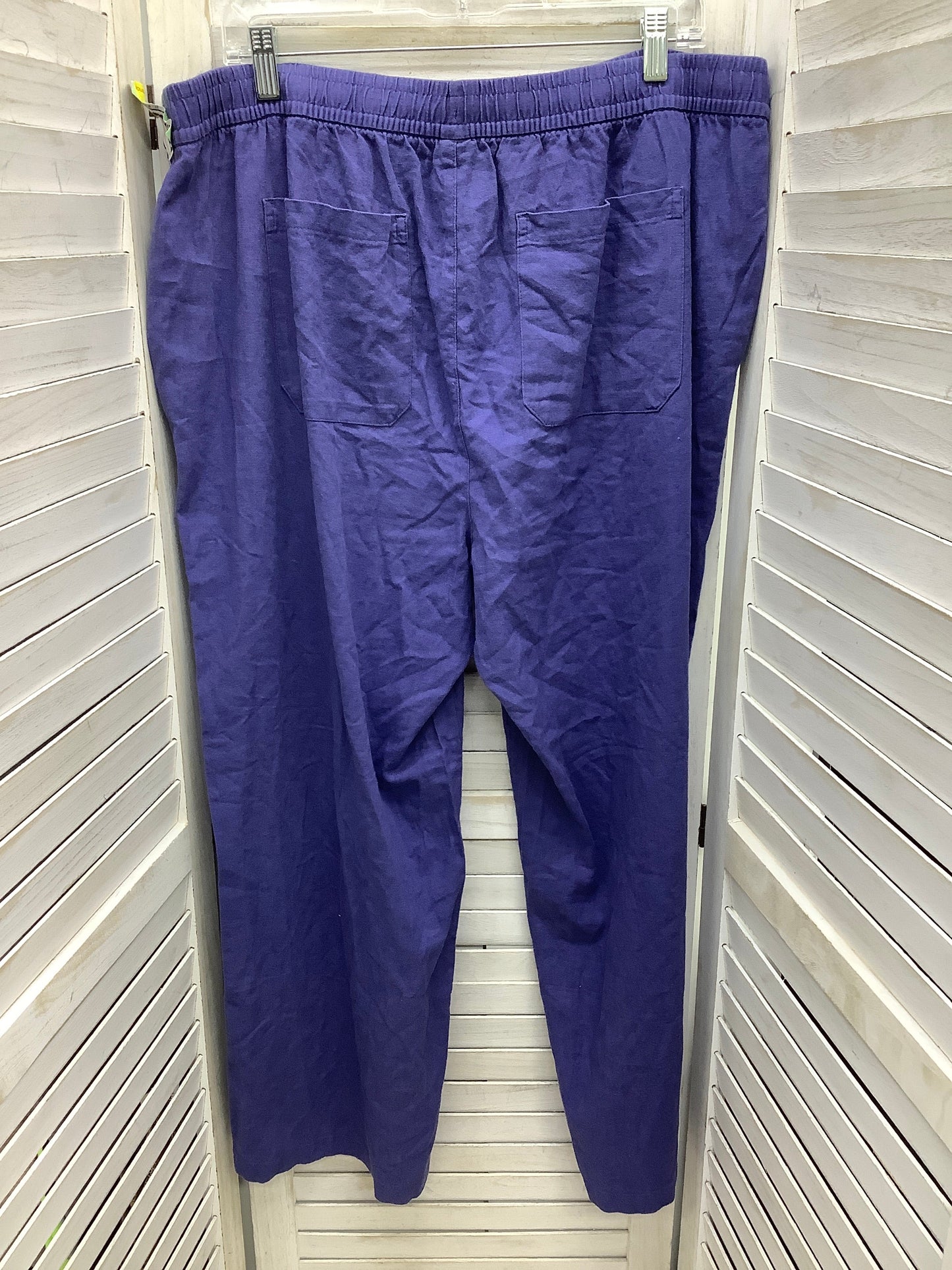 Pants Linen By Old Navy In Blue, Size: Xl