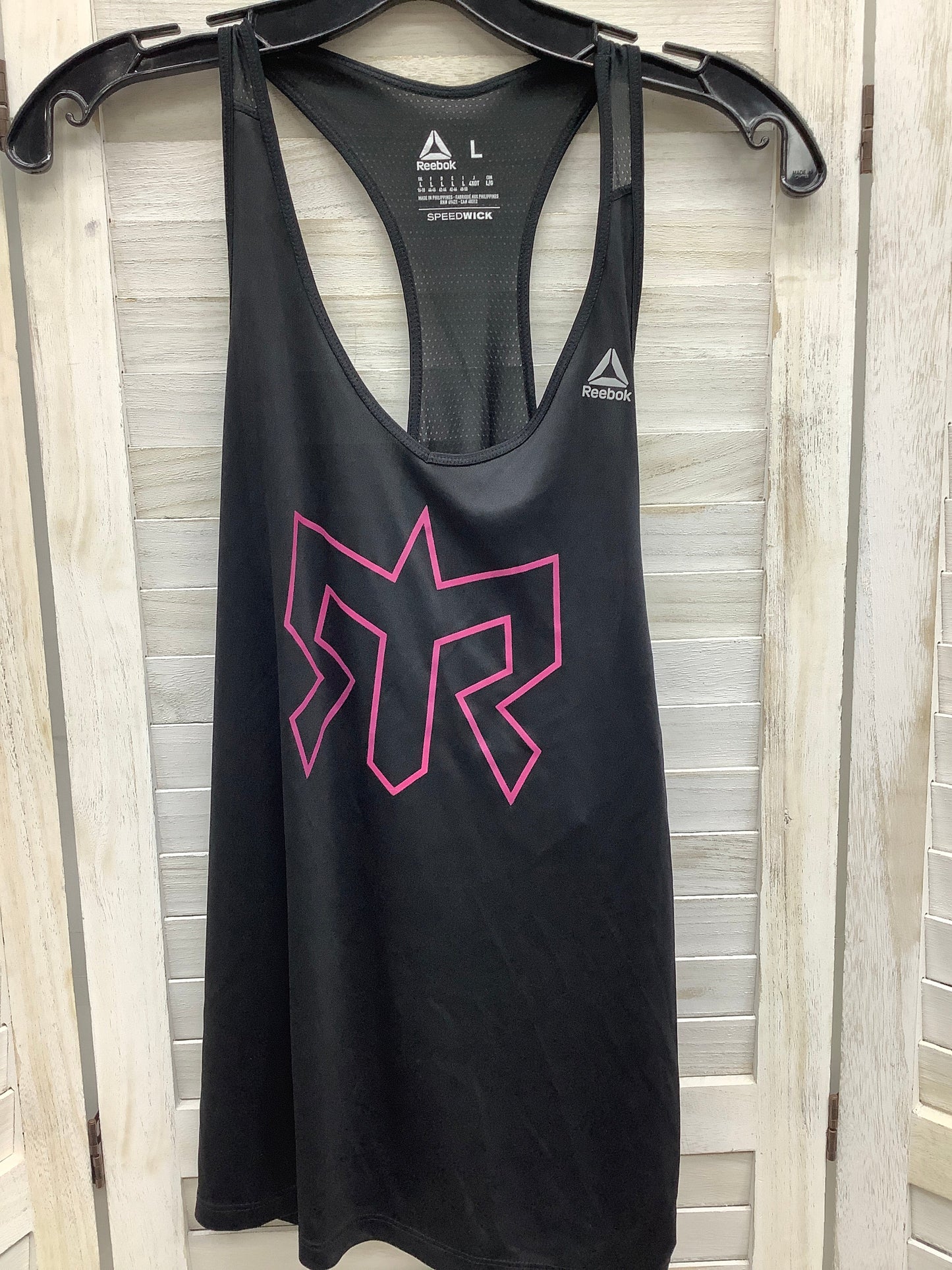 Athletic Tank Top By Reebok  Size: L