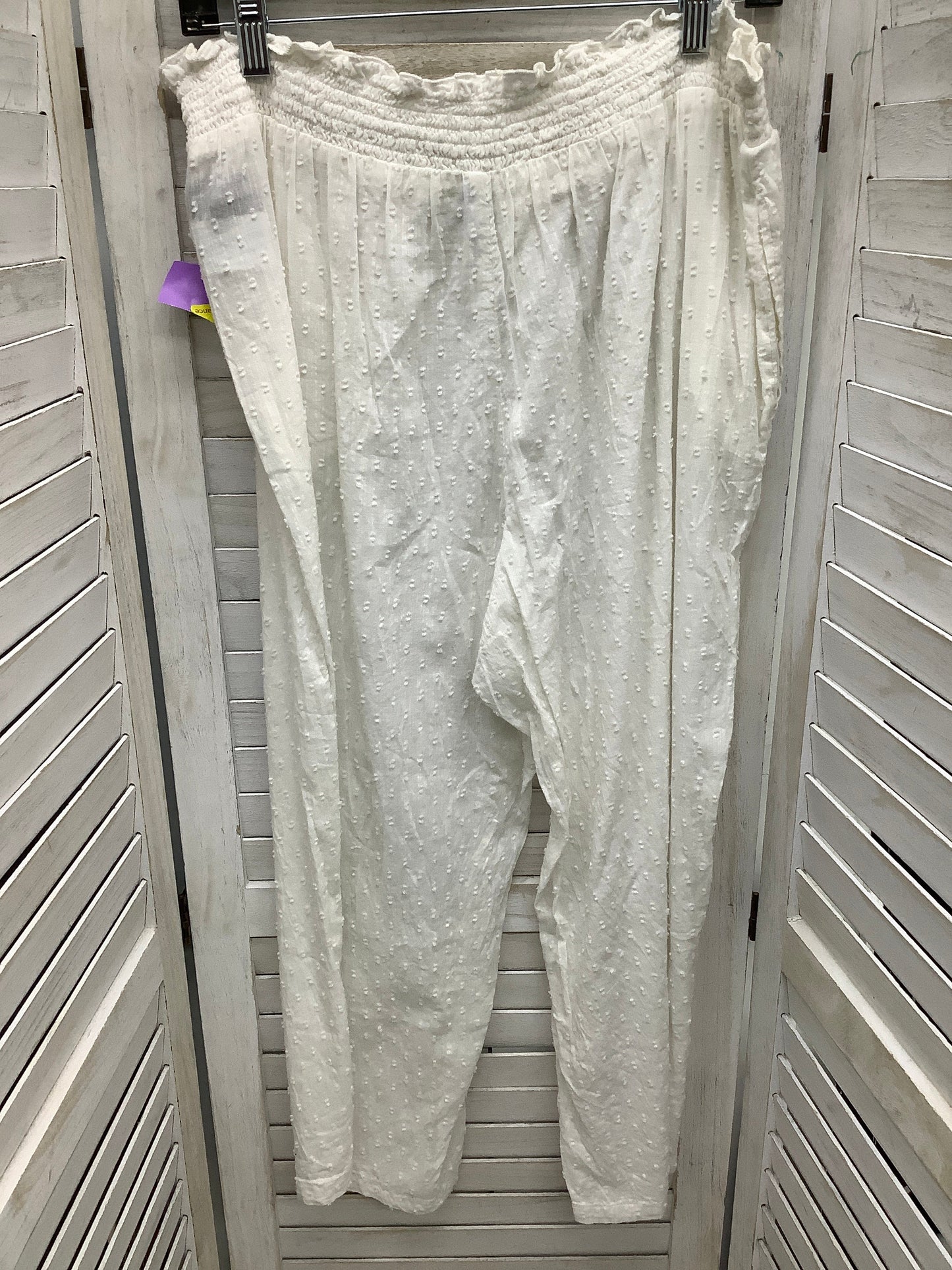 Pants Linen By Old Navy In White, Size: L