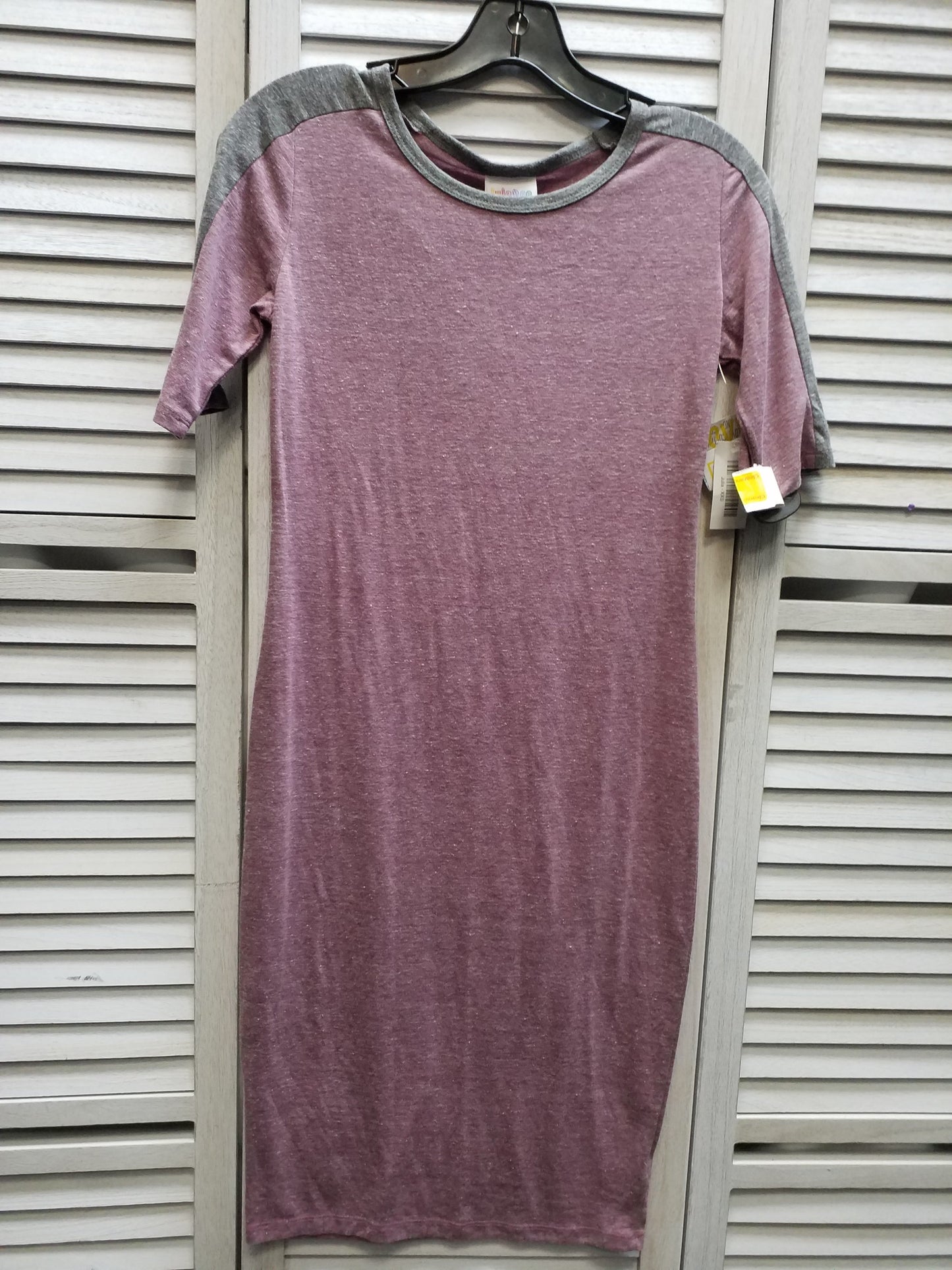 Purple Dress Casual Midi Lularoe, Size Xxs