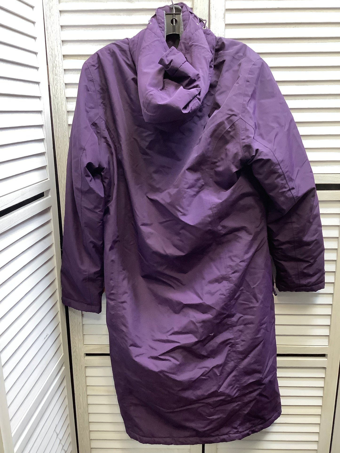 Coat Puffer & Quilted By Lands End In Plum, Size: L