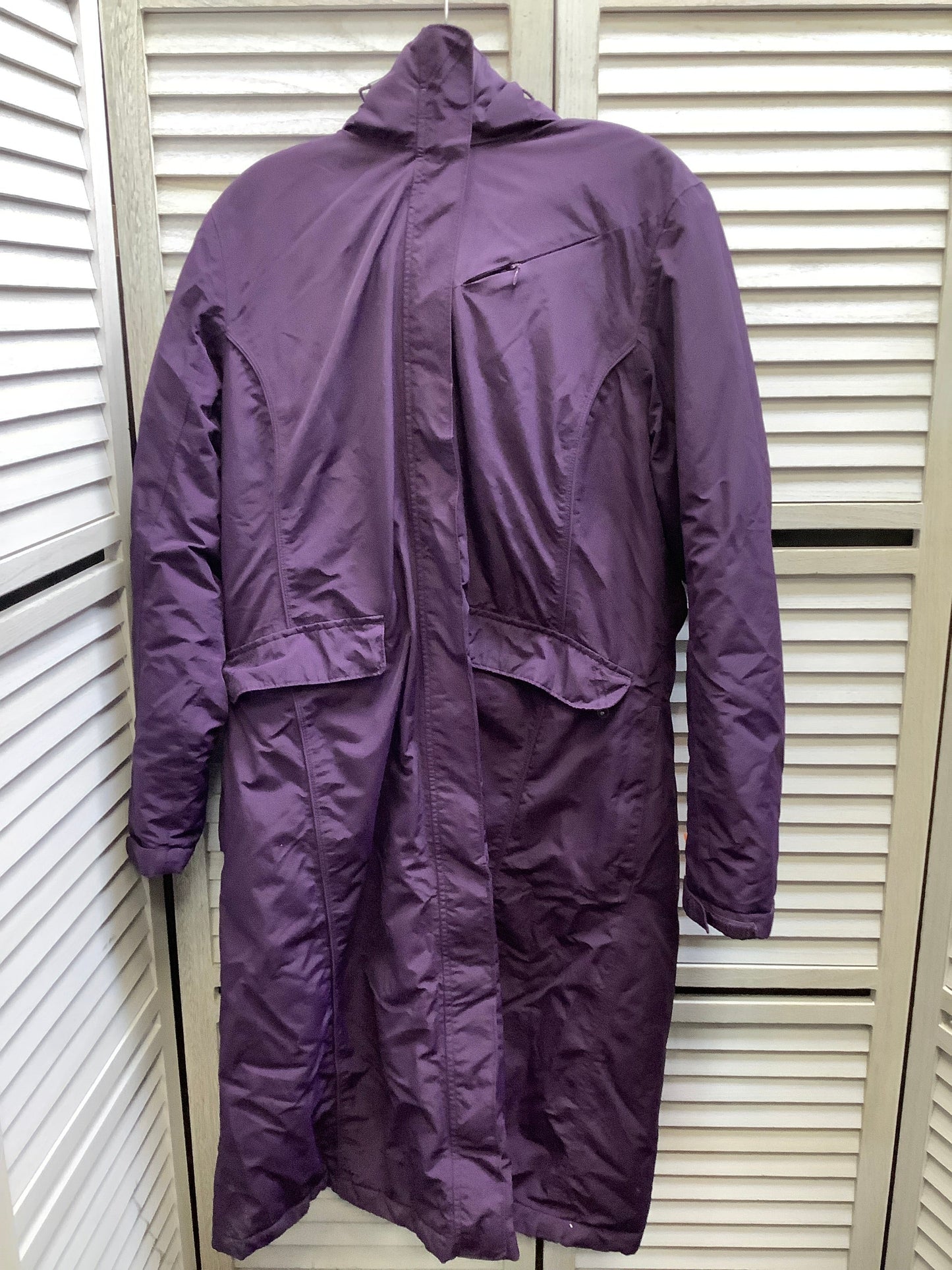 Coat Puffer & Quilted By Lands End In Plum, Size: L