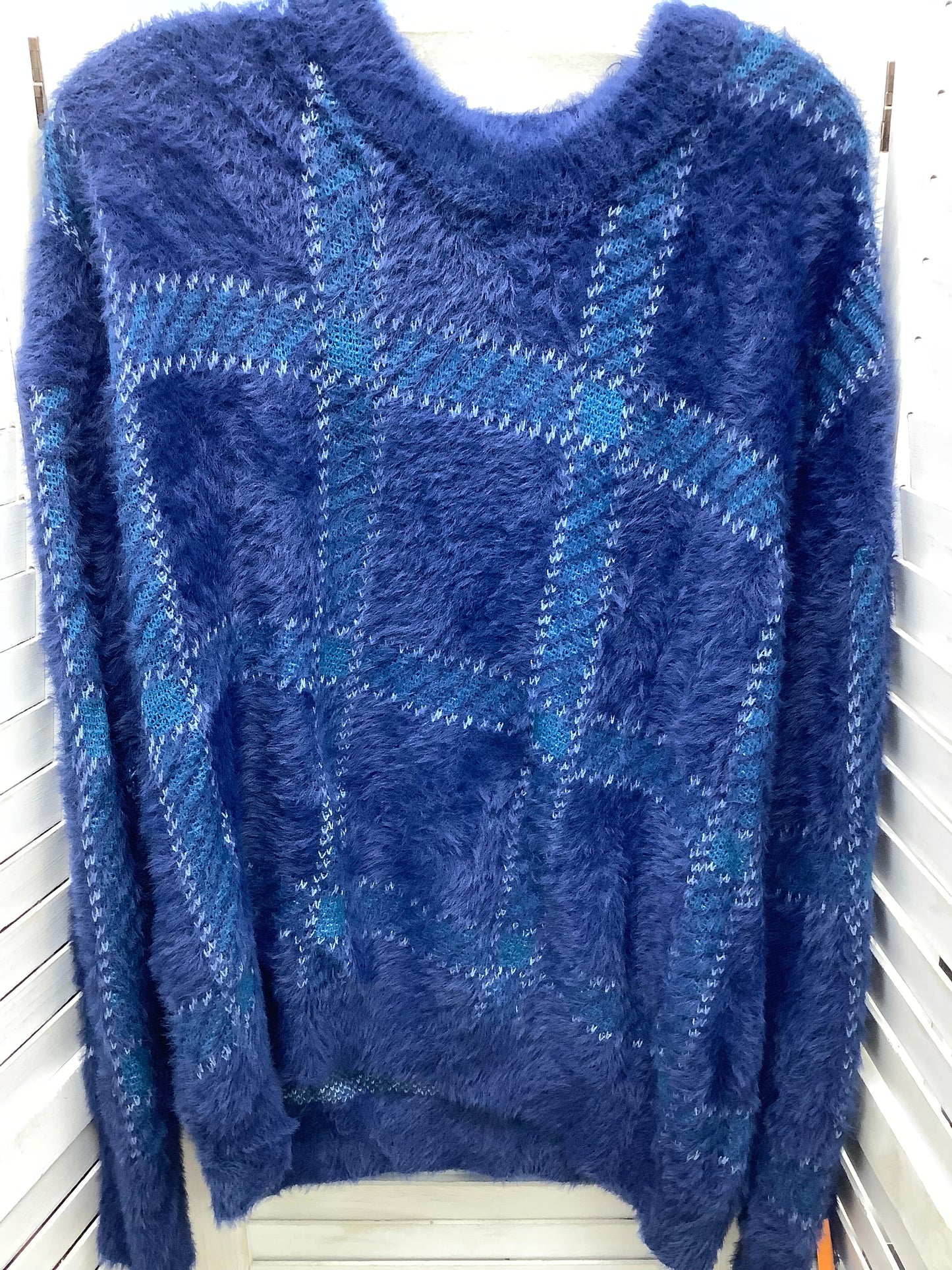 Sweater By Time And Tru In Blue, Size: Xxl