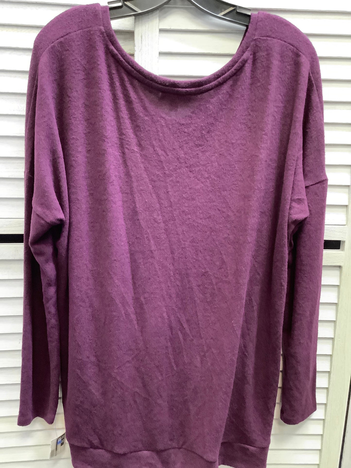 Top Long Sleeve Basic By Express In Plum, Size: L