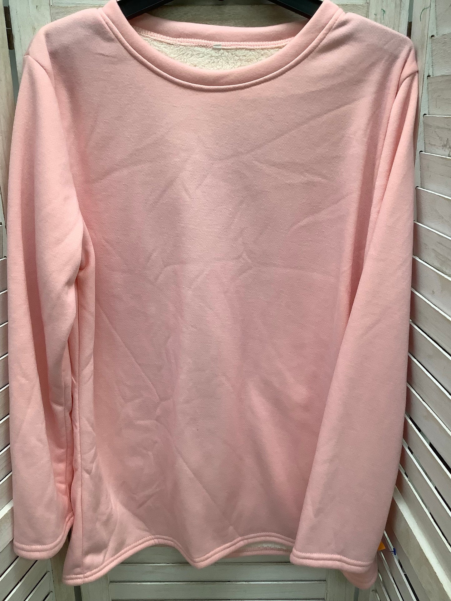 Sweatshirt Crewneck By Clothes Mentor In Pink, Size: 2x