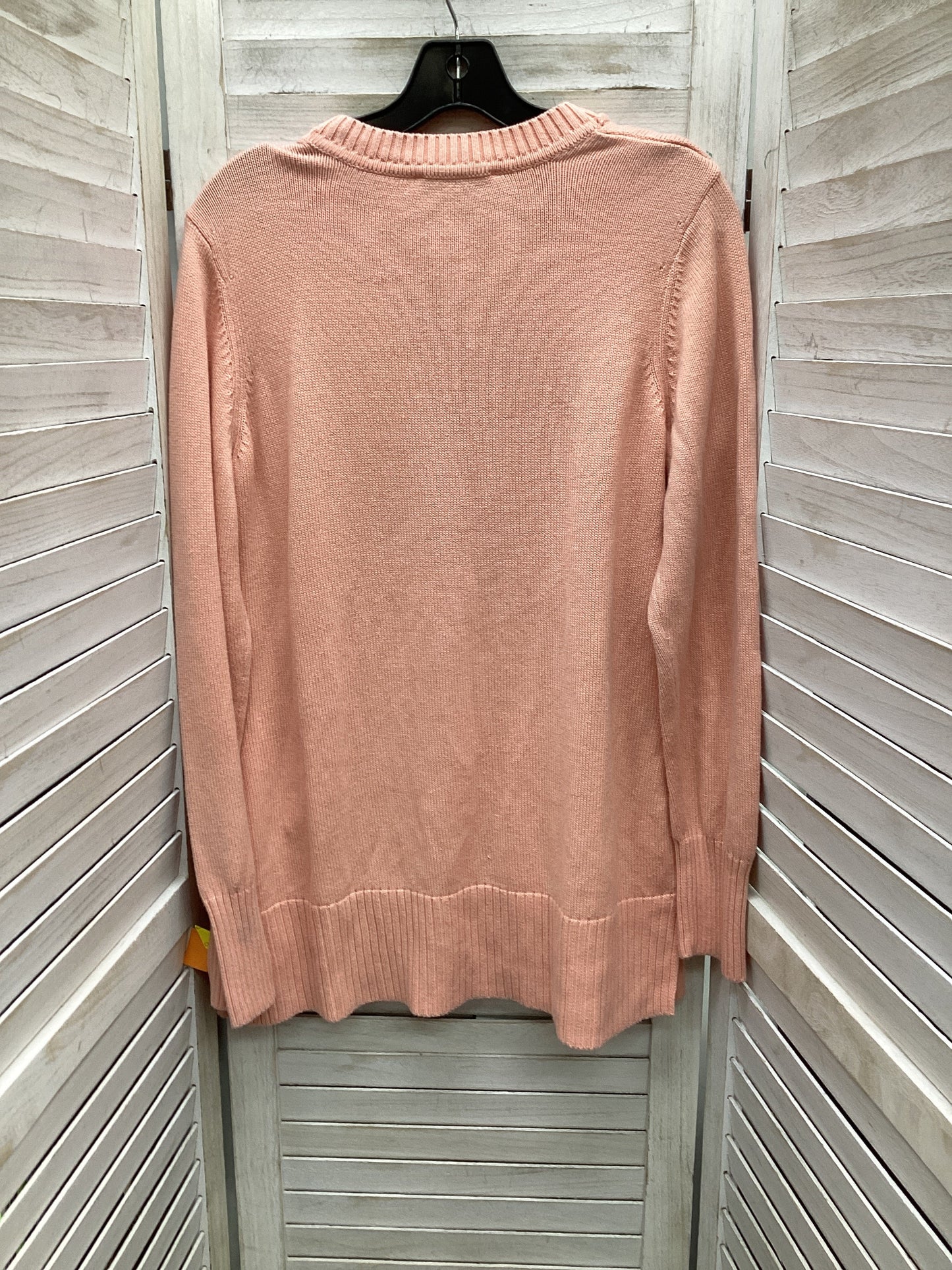 Sweater Cardigan By Isaac Mizrahi Live Qvc In Peach, Size: L