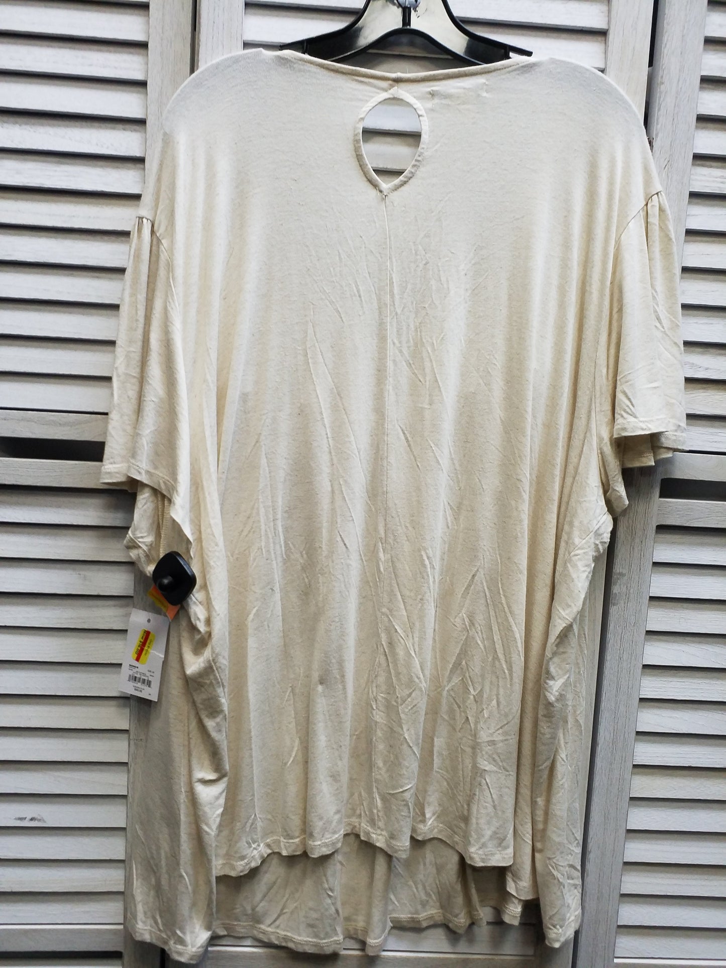 Tan Top Short Sleeve Basic Sonoma, Size 3x