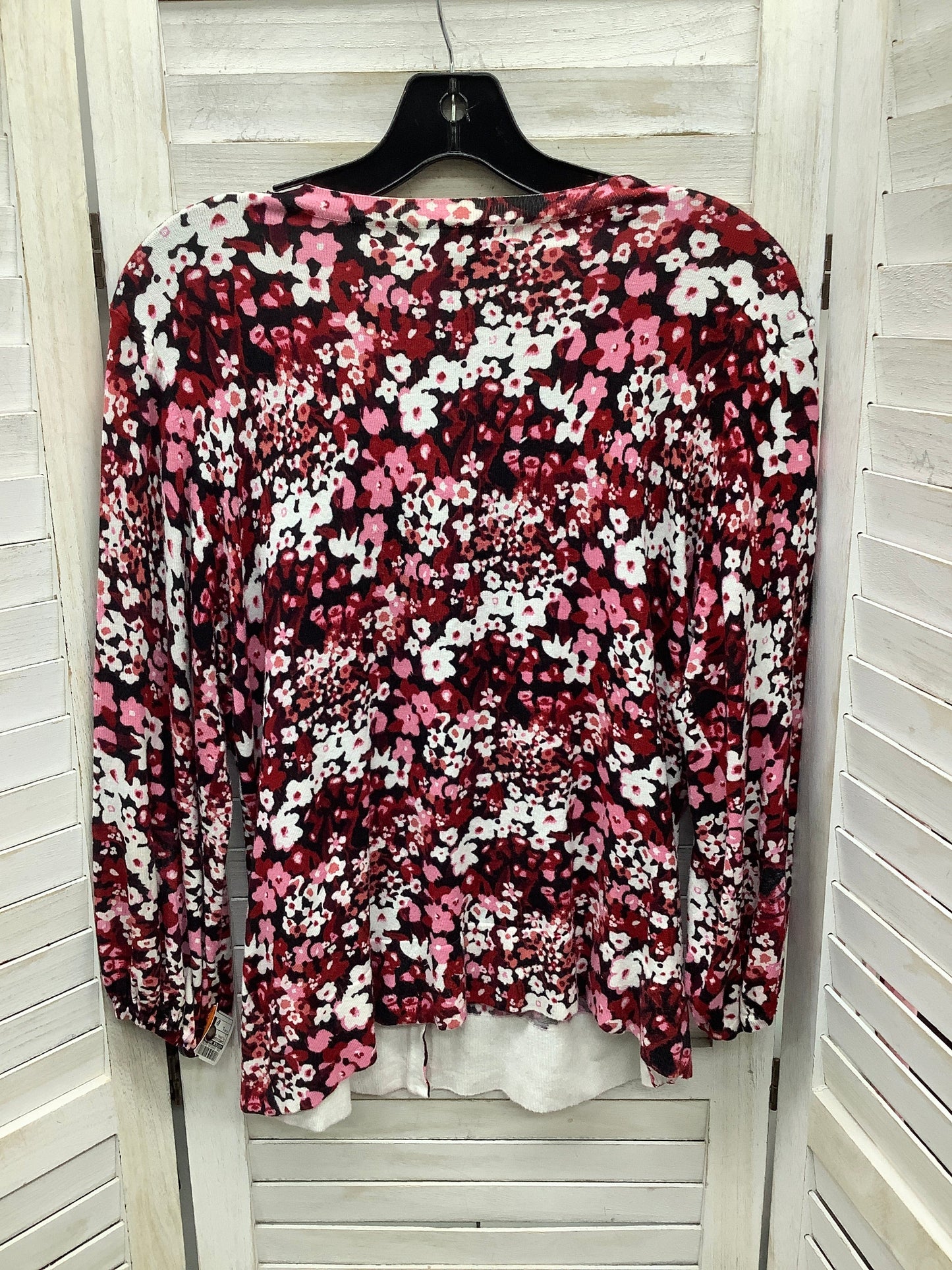 Floral Print Cardigan Style And Company, Size L