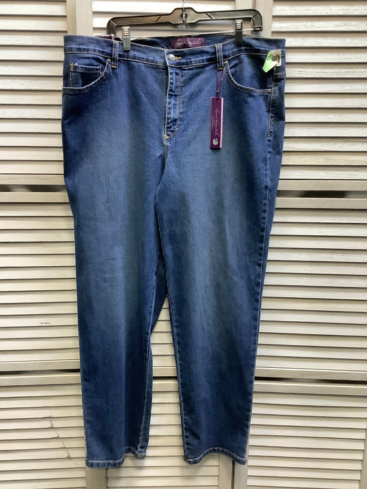 Blue Denim Jeans Straight Gloria Vanderbilt, Size 18