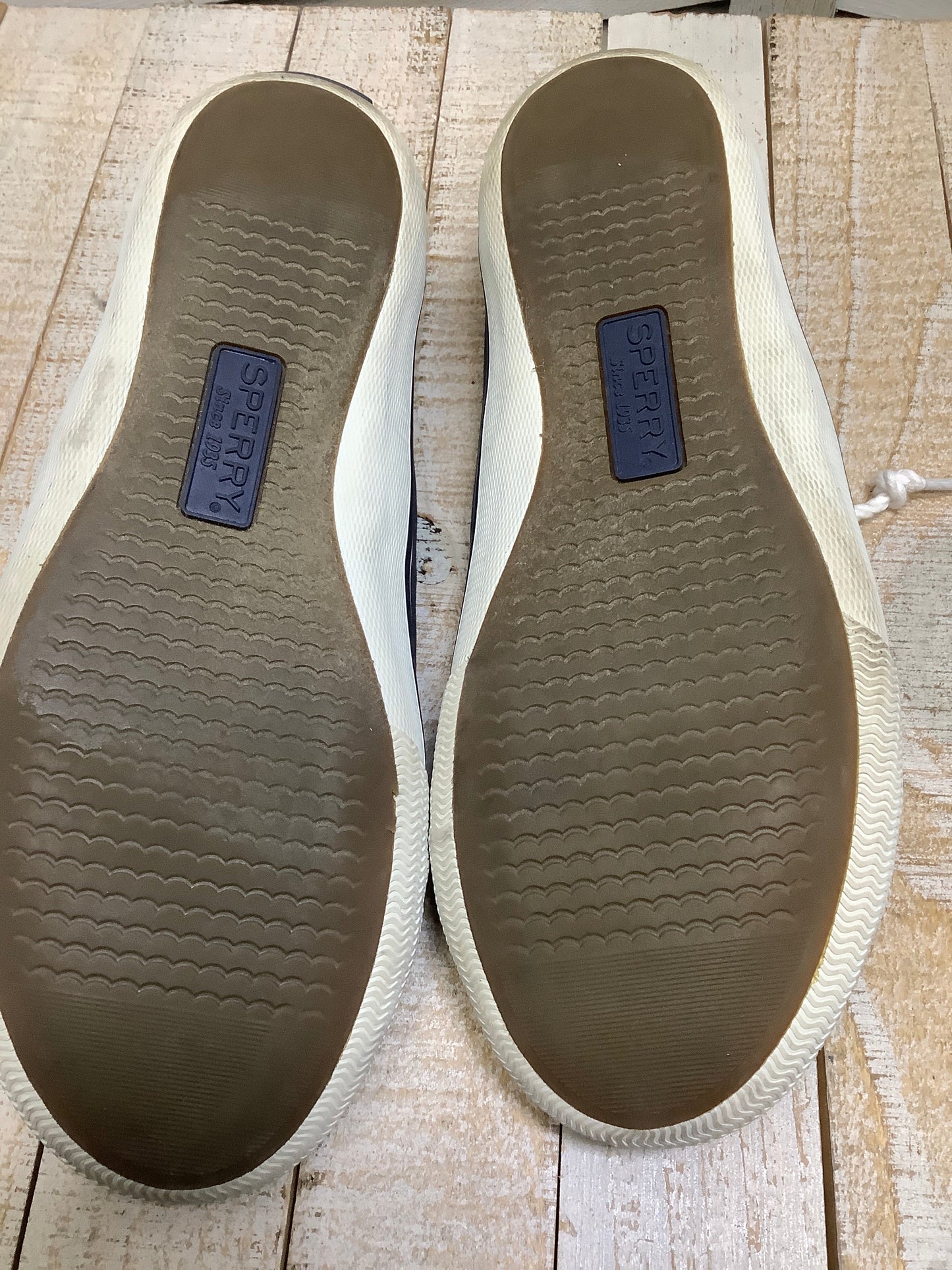 Blue Shoes Flats Sperry, Size 7