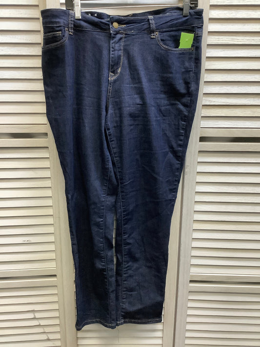 Blue Denim Jeans Straight Westport, Size 12