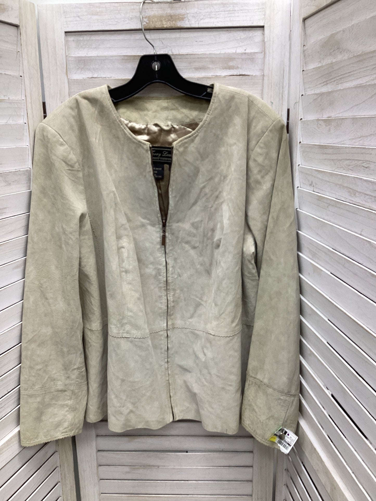 Jacket Other By Clothes Mentor In Tan, Size: 1x