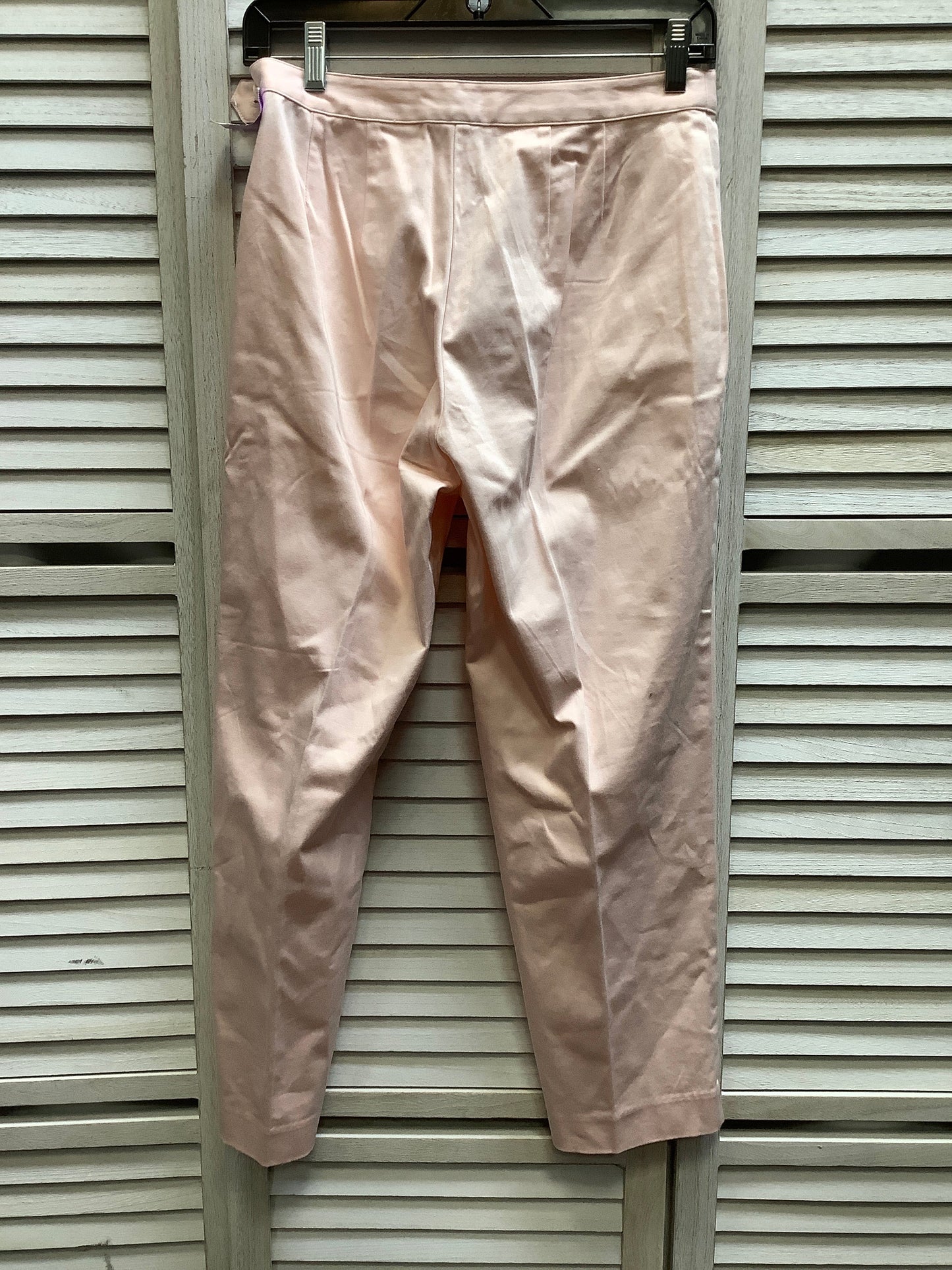 Pink Pants Cropped Laura Ashley, Size 8