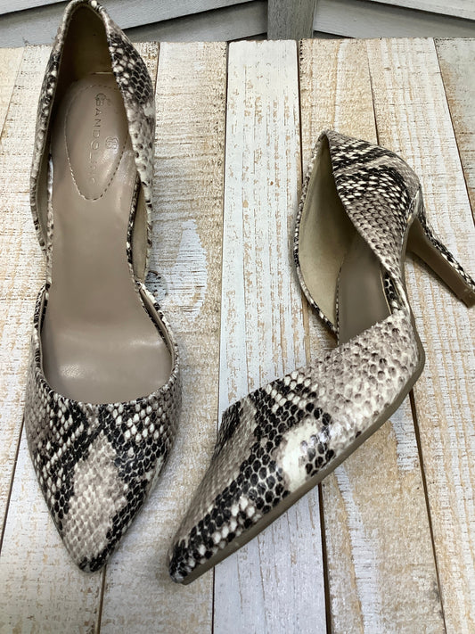 Snakeskin Print Shoes Heels Stiletto Bandolino, Size 6.5