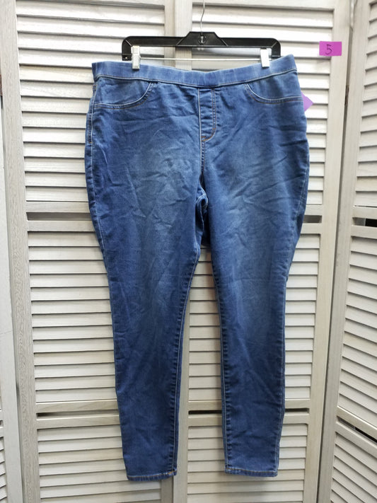 Blue Denim Jeans Jeggings Style And Company, Size Xl