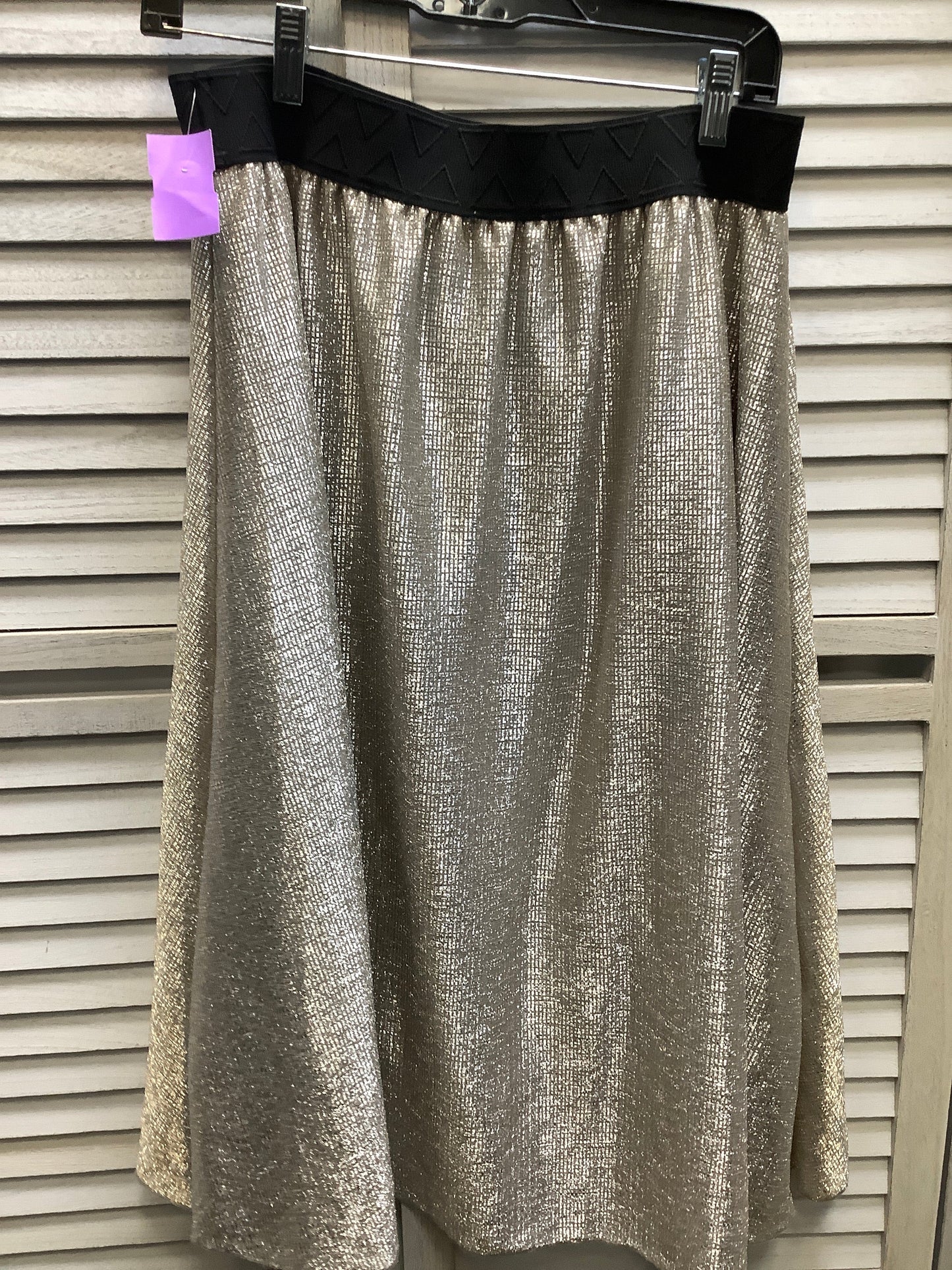 Gold Skirt Midi Lularoe, Size M