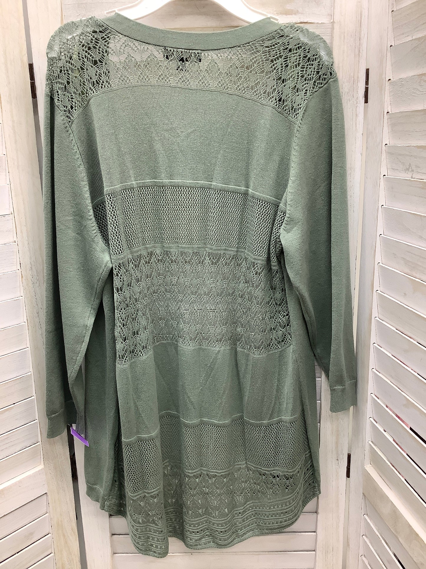 Green Cardigan Clothes Mentor, Size L