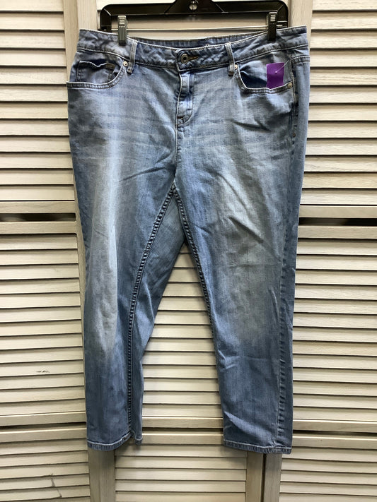 Blue Denim Jeans Straight Liz Claiborne, Size 14