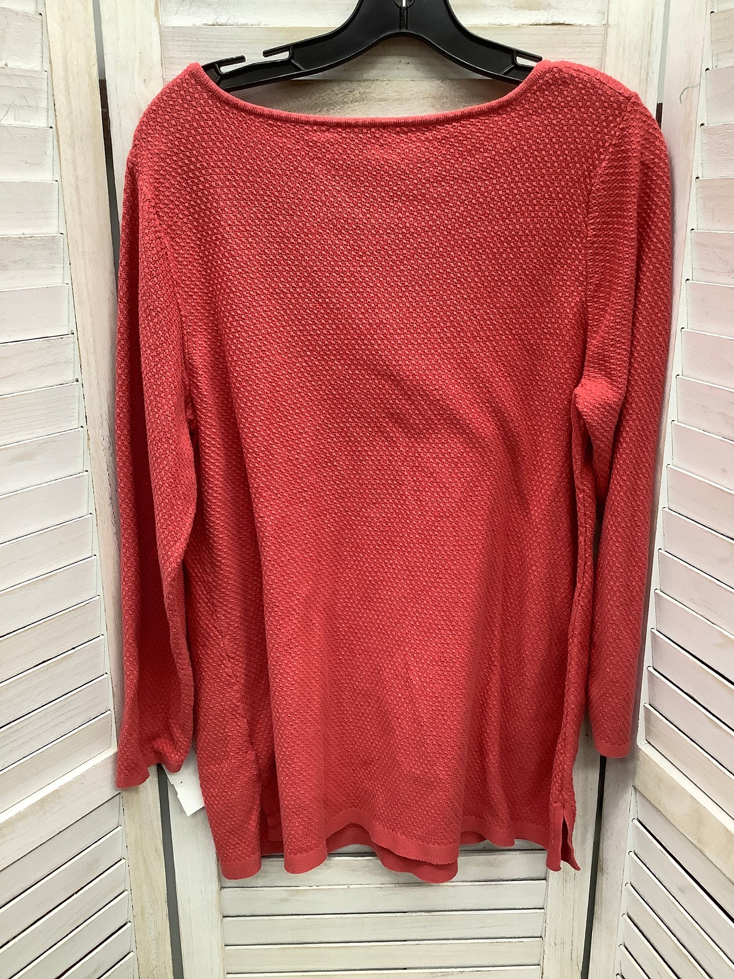 Top Long Sleeve By J. Jill In Red, Size: L