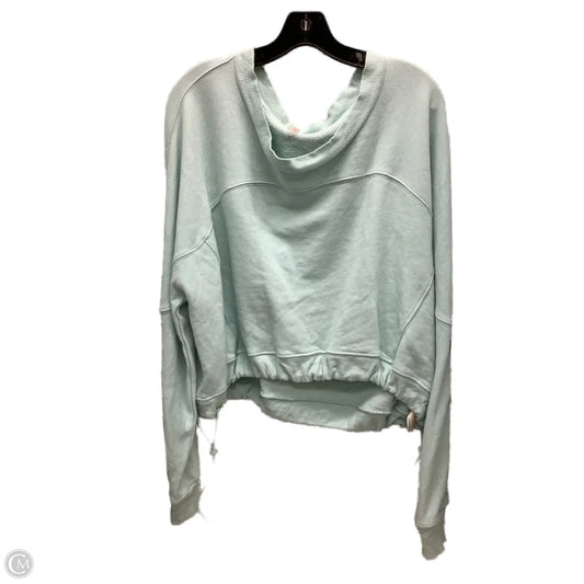 Sweatshirt Crewneck By Free People In Teal, Size: L