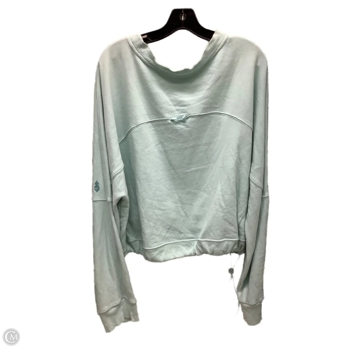 Sweatshirt Crewneck By Free People In Teal, Size: L