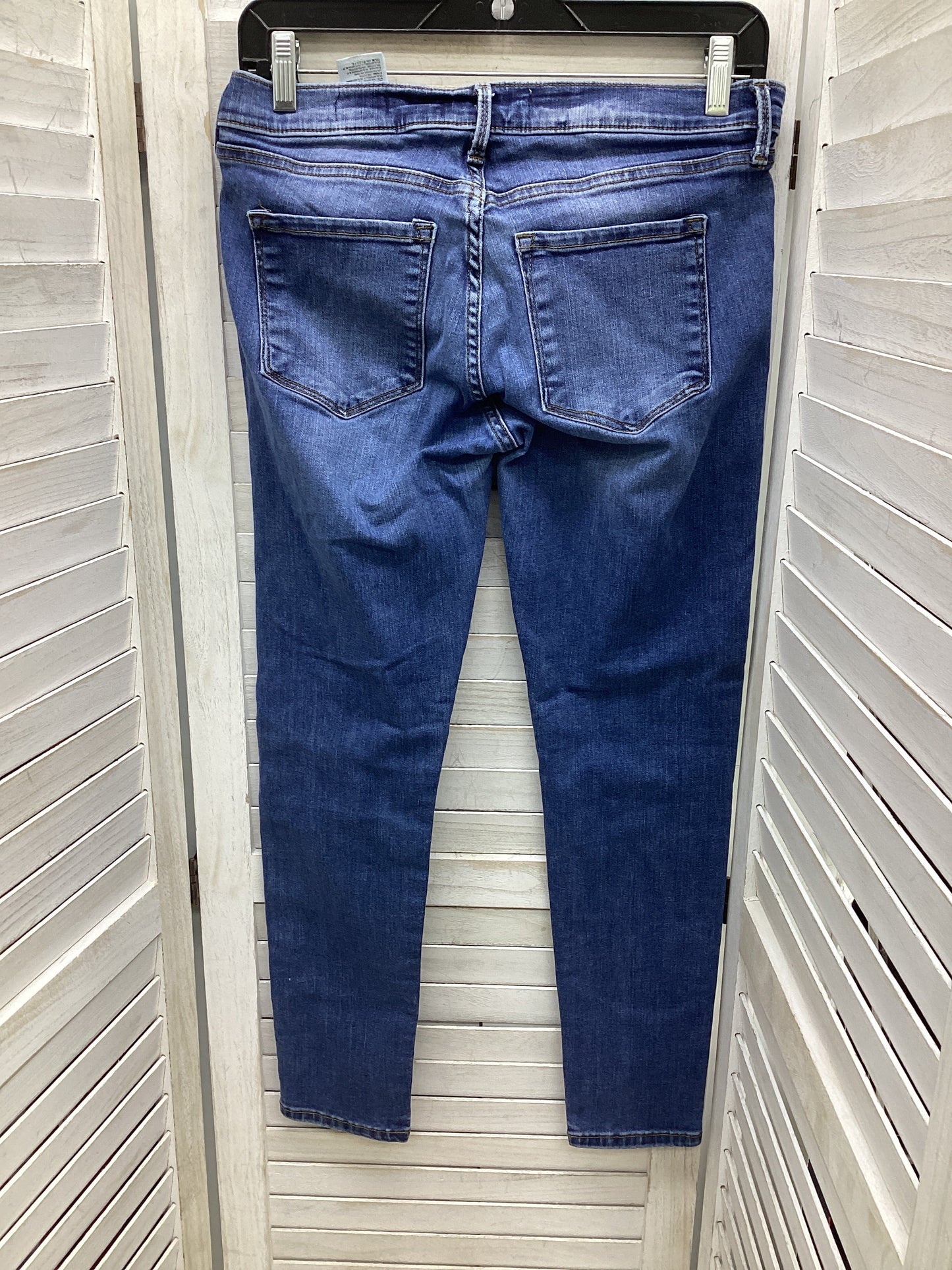 Jeans Skinny By Banana Republic In Blue Denim, Size: 6