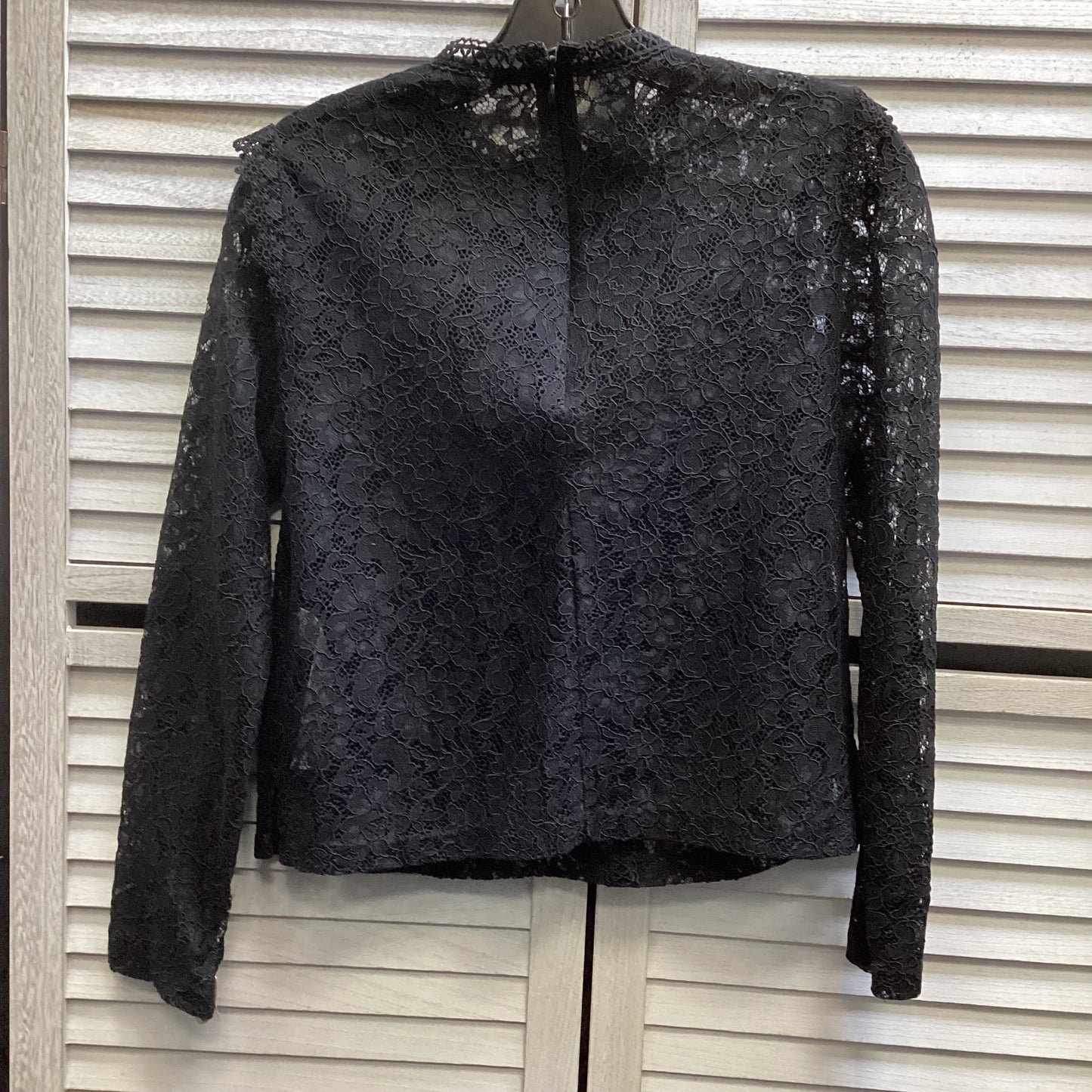 Top Long Sleeve By Zara In Black, Size: Xs