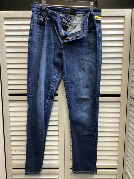 Jeans Skinny By Levis In Blue Denim, Size: 12