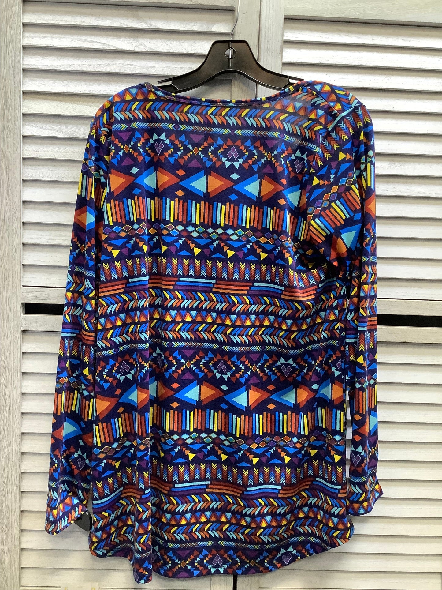 Top Long Sleeve By Lularoe In Multi-colored, Size: Xl